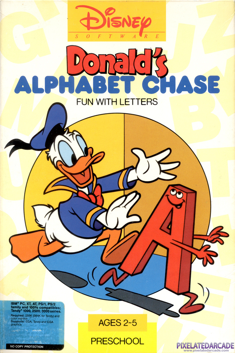 Donald's Alphabet Chase Cover Art: Donald's Alphabet Chase Cover Art: