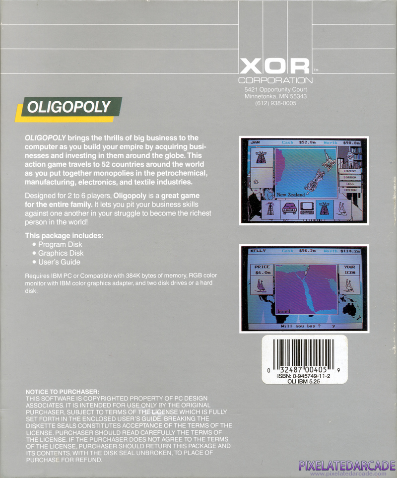 Oligopoly Cover Art: Oligopoly Cover Art: