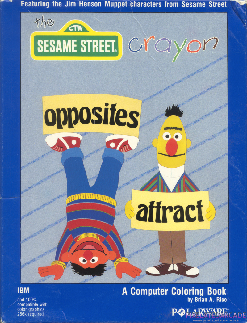 Sesame Street Crayon: Opposites Attract, The Cover Art: Sesame Street Crayon: Opposites Attract, The Cover Art: