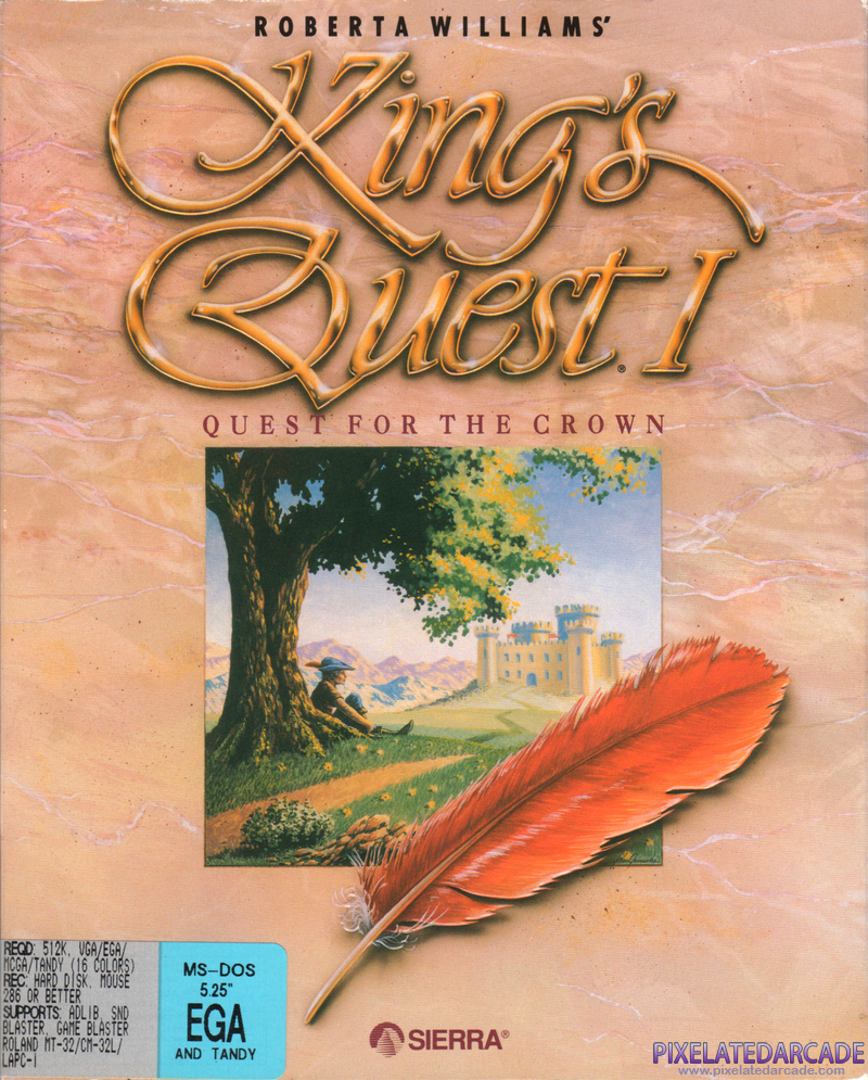 Roberta Williams' King's Quest I: Quest for the Crown Cover Art: Roberta Williams' King's Quest I: Quest for the Crown Cover Art:
