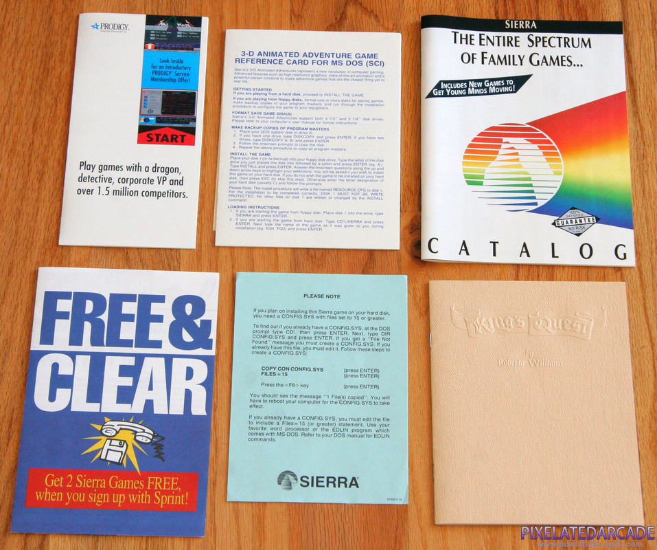 Roberta Williams' King's Quest I: Quest for the Crown Cover Art: Documentation Roberta Williams' King's Quest I: Quest for the Crown Cover Art: Documentation