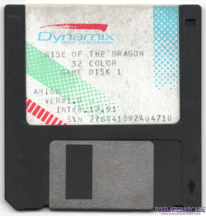 Rise of the Dragon Cover Art: Disk 1 of 10 - Front