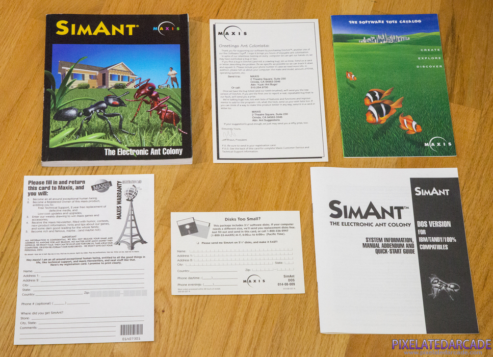 SimAnt: The Electronic Ant Colony Cover Art: Documentation SimAnt: The Electronic Ant Colony Cover Art: Documentation