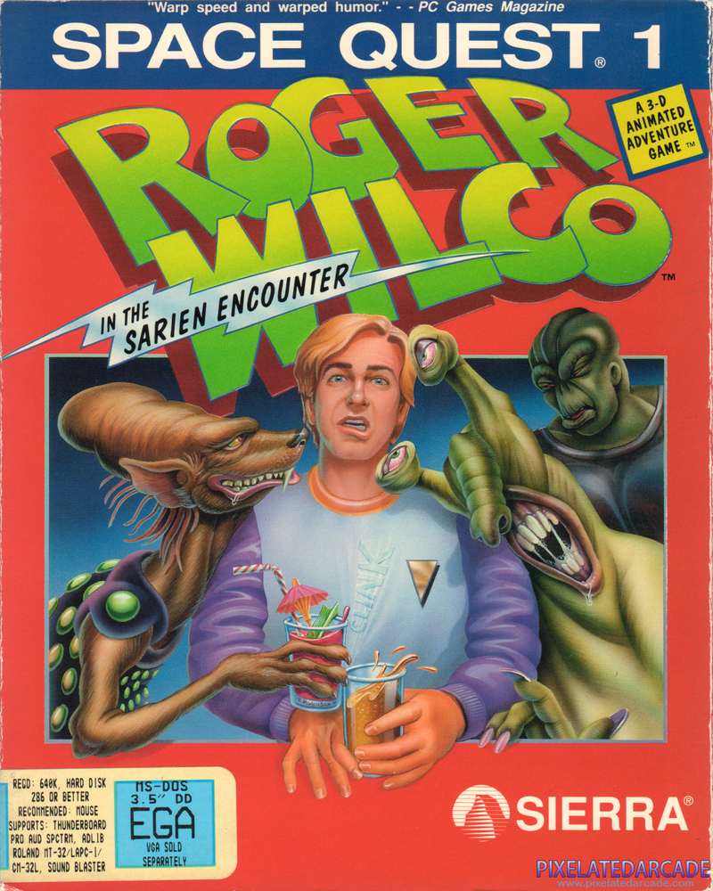 Space Quest I: Roger Wilco in the Sarien Encounter Cover Art: Space Quest I: Roger Wilco in the Sarien Encounter Cover Art: