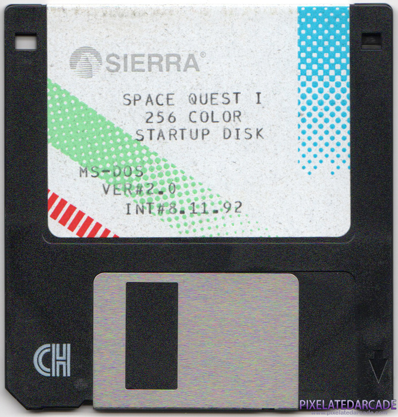 Space Quest I: Roger Wilco in the Sarien Encounter Cover Art: Disk 1 of 5 - Front Space Quest I: Roger Wilco in the Sarien Encounter Cover Art: Disk 1 of 5 - Front