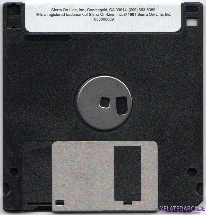 Space Quest I: Roger Wilco in the Sarien Encounter Cover Art: Disk 1 of 5 - Back Space Quest I: Roger Wilco in the Sarien Encounter Cover Art: Disk 1 of 5 - Back
