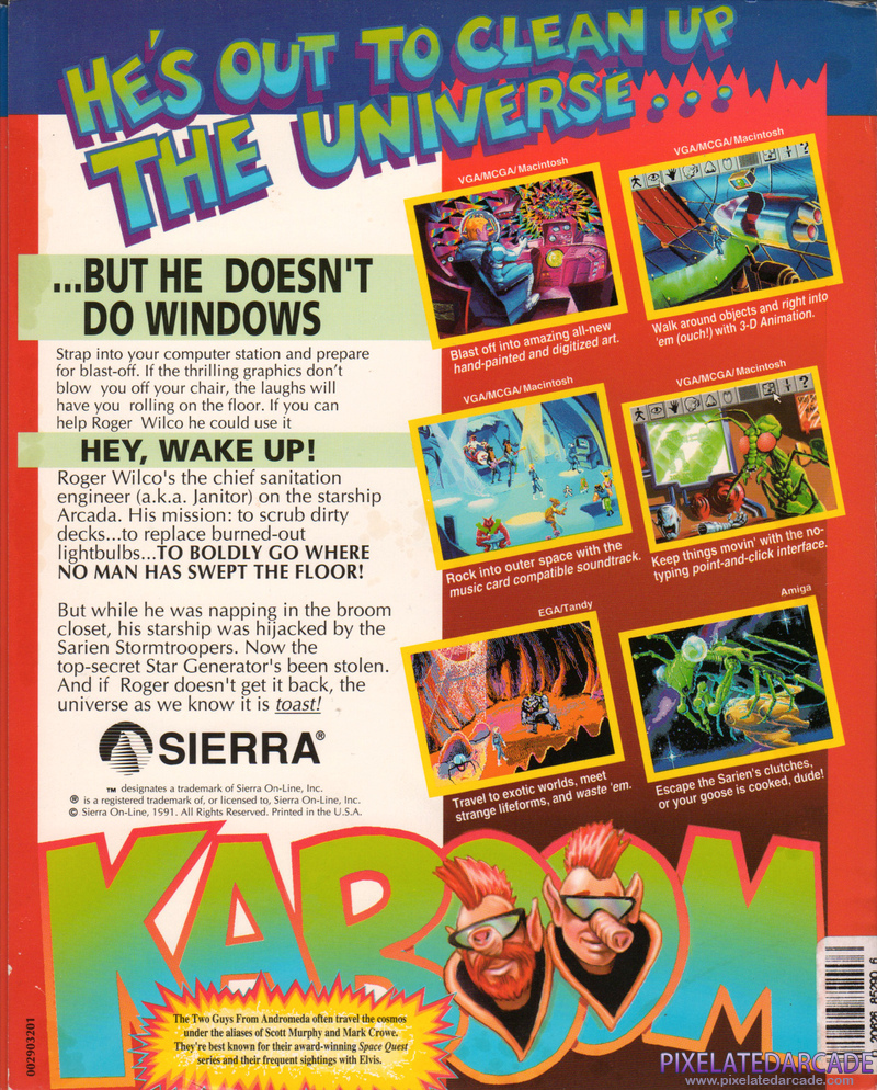 Space Quest I: Roger Wilco in the Sarien Encounter Cover Art: Space Quest I: Roger Wilco in the Sarien Encounter Cover Art: