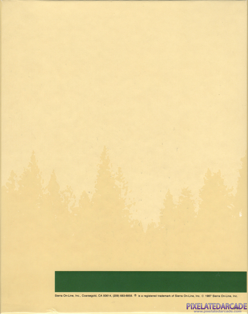 Space Quest I: Roger Wilco in the Sarien Encounter Cover Art: Back Space Quest I: Roger Wilco in the Sarien Encounter Cover Art: Back