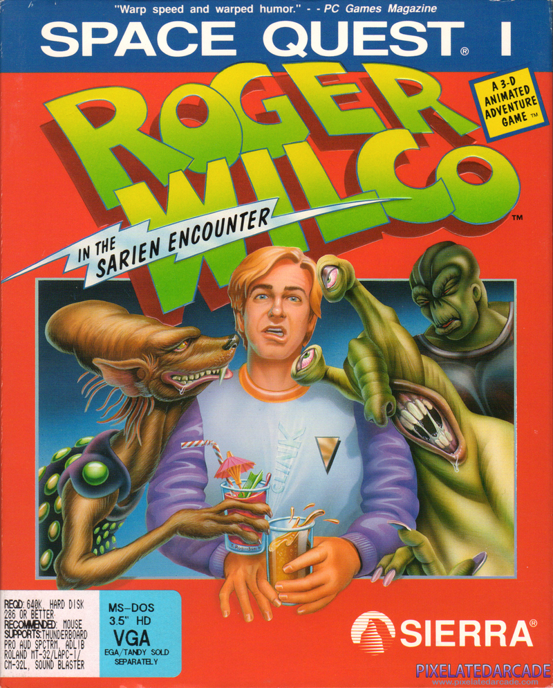 Space Quest I: Roger Wilco in the Sarien Encounter Cover Art: Space Quest I: Roger Wilco in the Sarien Encounter Cover Art: