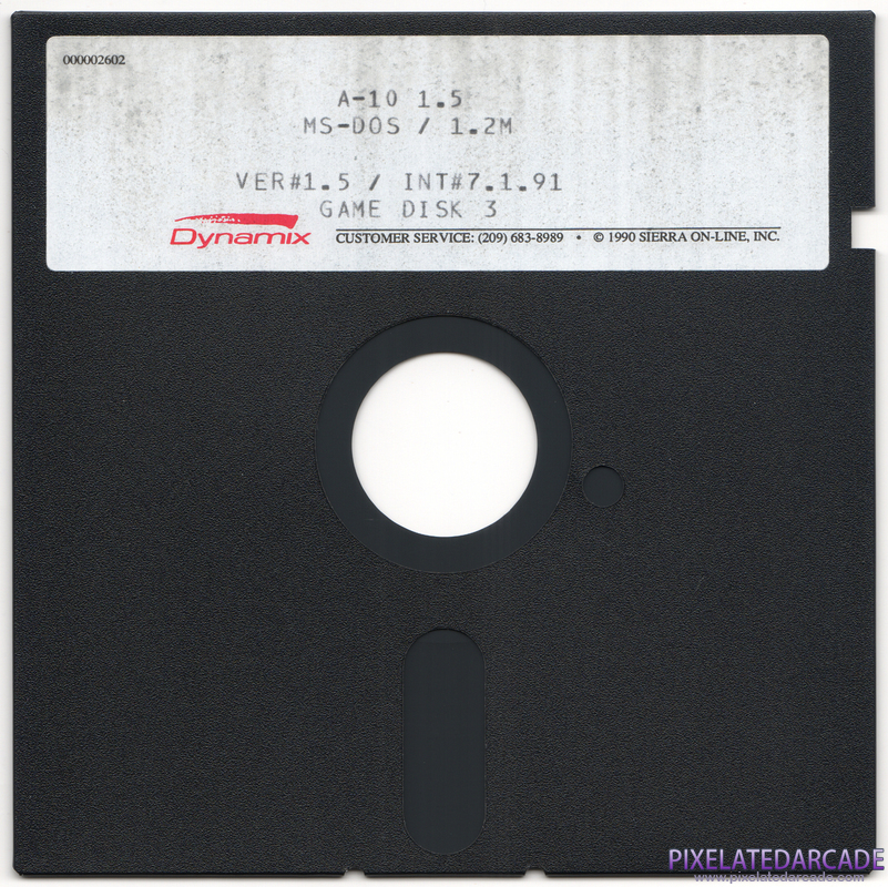 A-10 Tank Killer Cover Art: Disk 3 of 3 A-10 Tank Killer Cover Art: Disk 3 of 3
