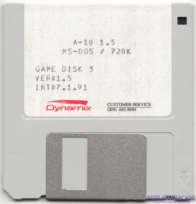 A-10 Tank Killer Cover Art: Disk 3 of 4 - Front A-10 Tank Killer Cover Art: Disk 3 of 4 - Front