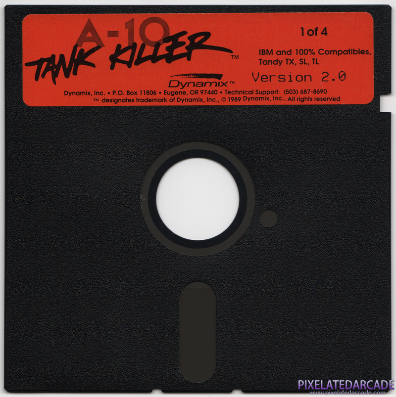 A-10 Tank Killer Cover Art: Disk 1 of 4 A-10 Tank Killer Cover Art: Disk 1 of 4