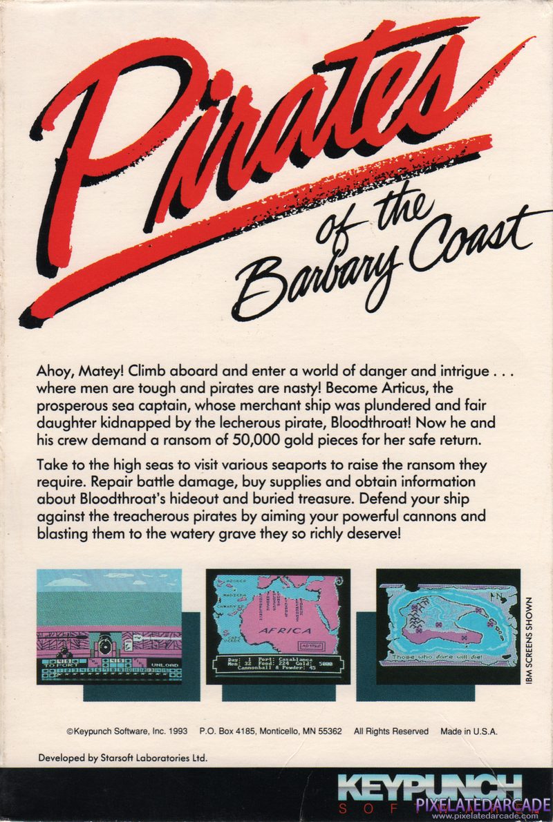 Pirates of the Barbary Coast Cover Art: Pirates of the Barbary Coast Cover Art: