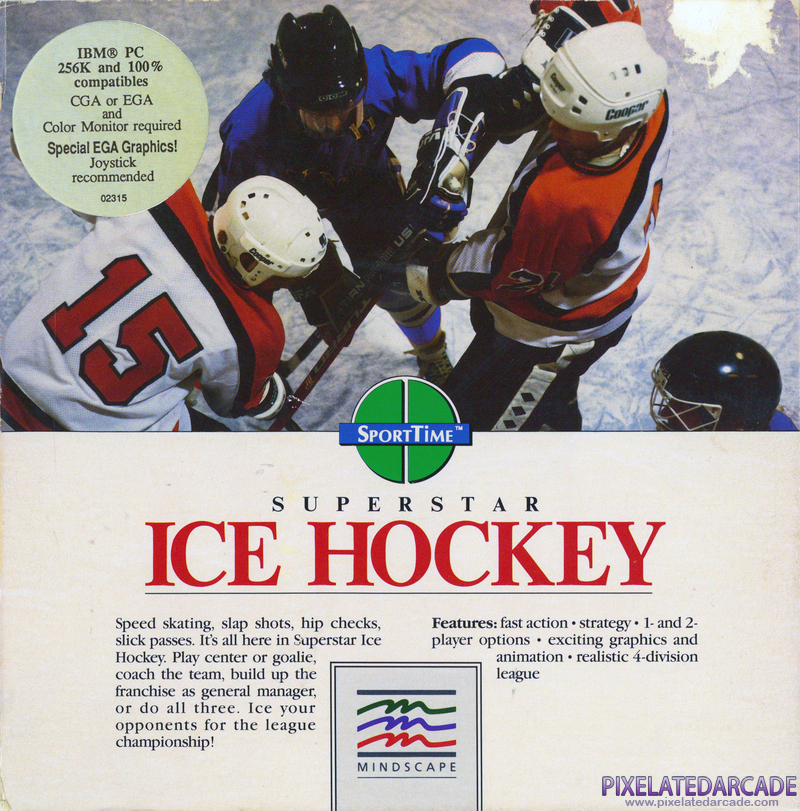 Superstar Ice Hockey Cover Art: 
