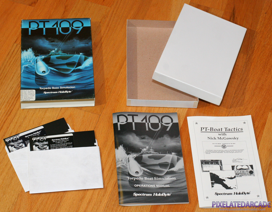 PT-109 Cover Art: PT-109 box and contents