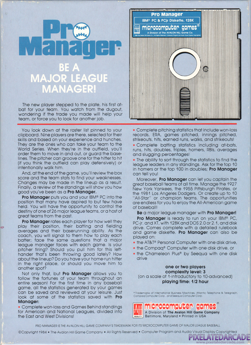 Pro Manager Cover Art: Pro Manager Cover Art: