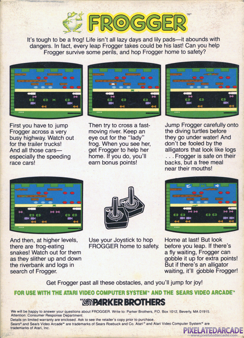 Frogger Cover Art: Frogger Cover Art: