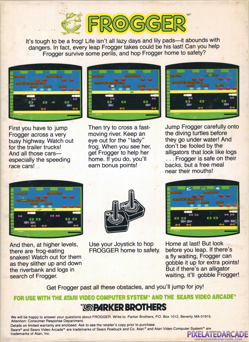Frogger Cover Art: Frogger Cover Art: