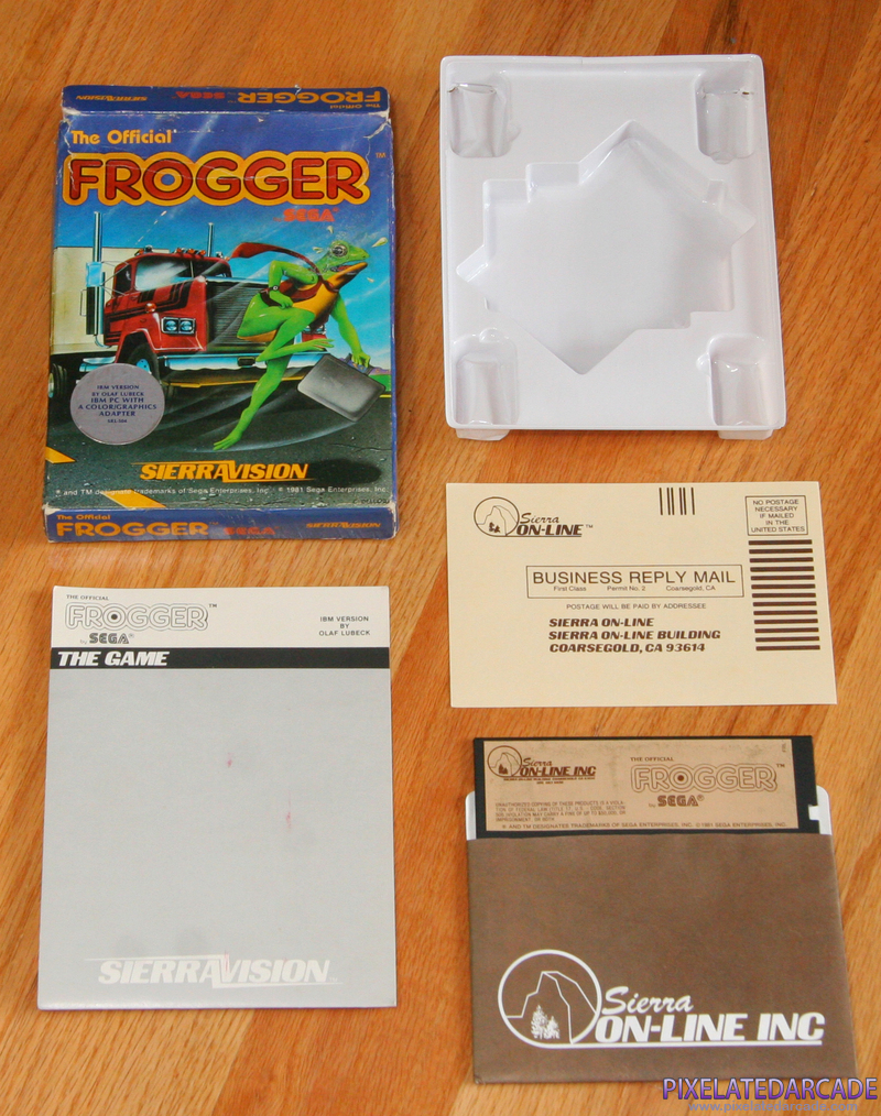Frogger Cover Art: Box and contents Frogger Cover Art: Box and contents