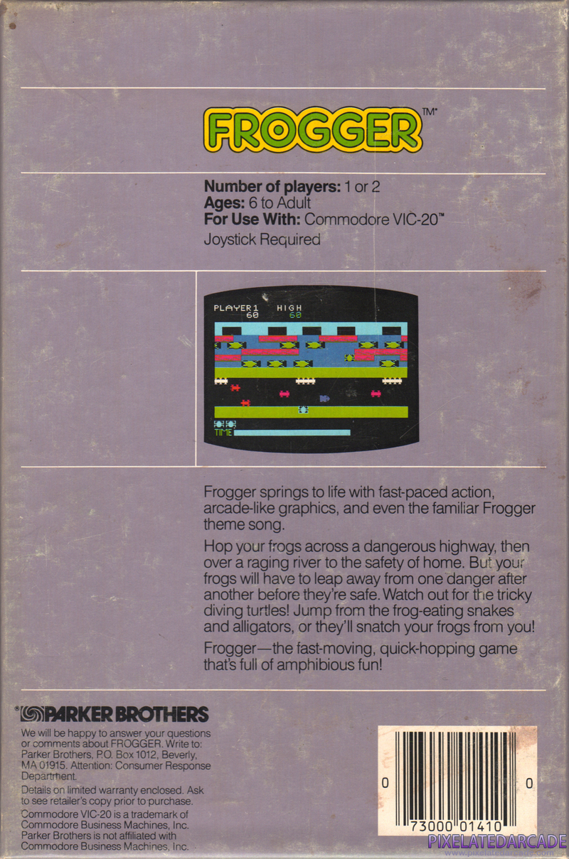 Frogger Cover Art: Frogger Cover Art:
