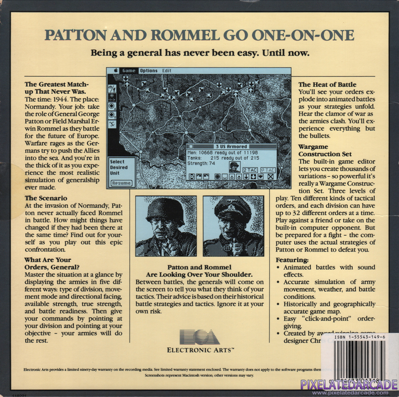 Patton vs. Rommel Cover Art: Patton vs. Rommel Cover Art:
