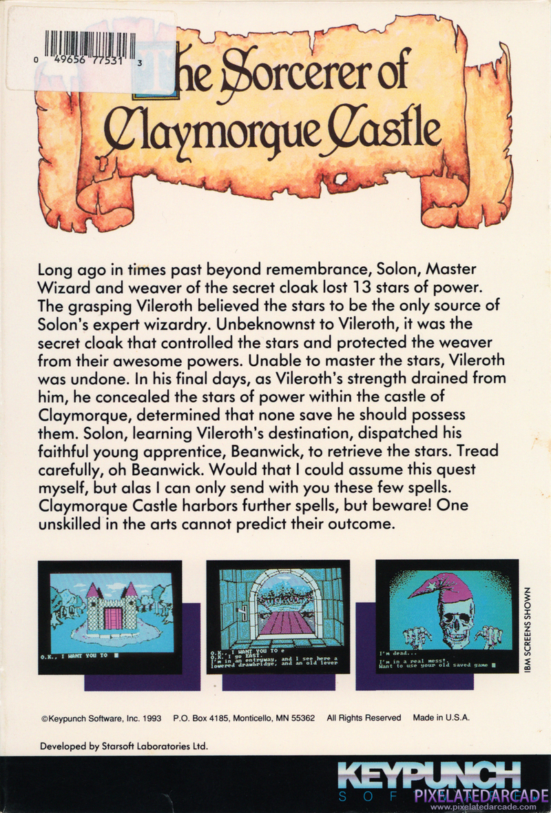 Sorcerer of Claymorgue Castle Cover Art: 