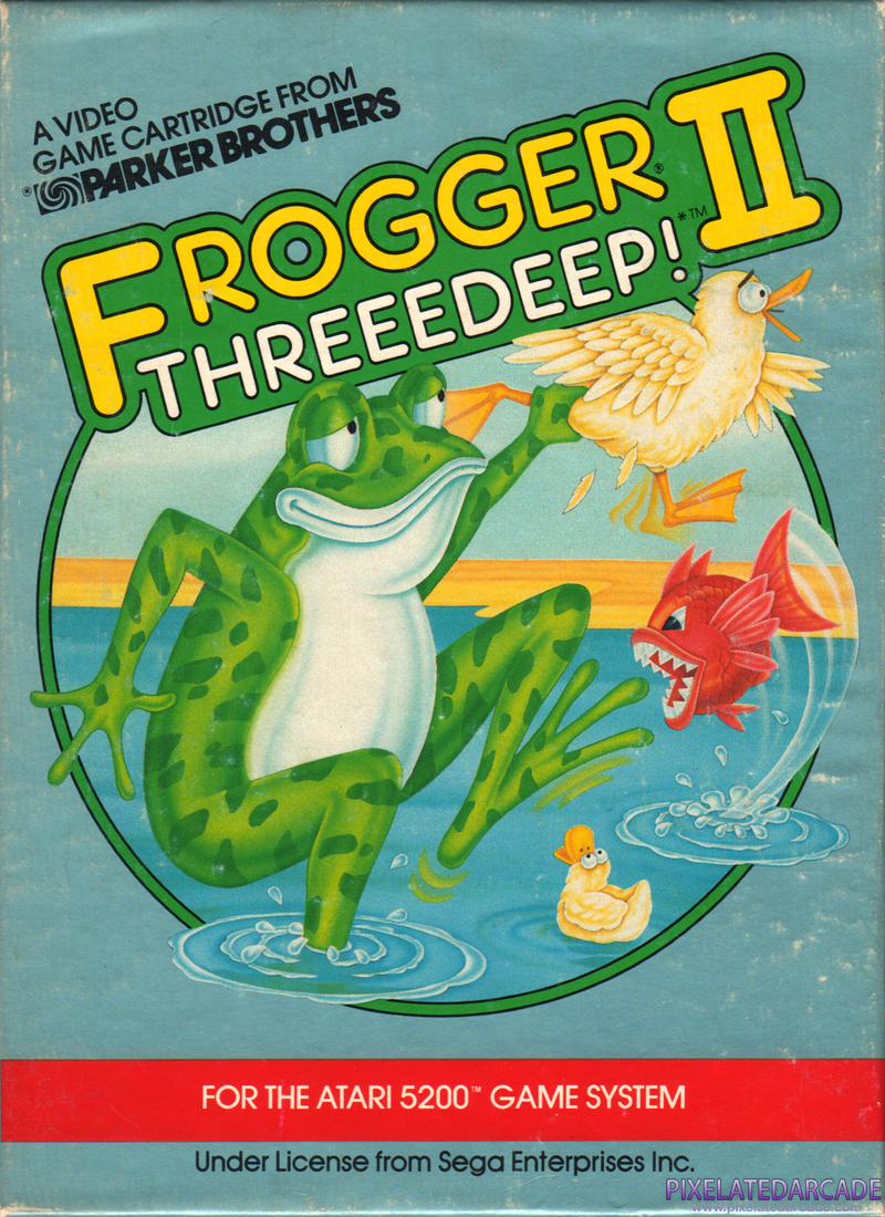 Frogger II: ThreeeDeep! Cover Art: Frogger II: ThreeeDeep! Cover Art: