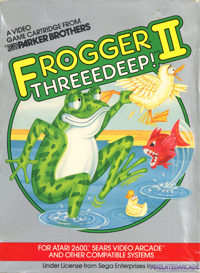 Frogger II: ThreeeDeep! Cover Art: Frogger II: ThreeeDeep! Cover Art: