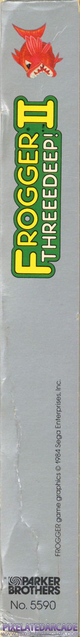 Frogger II: ThreeeDeep! Cover Art: Right Spine