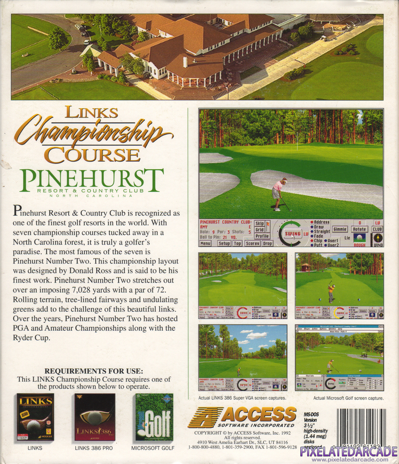 Links: Championship Course - Pinehurst Resort & Country Club Cover Art: 
