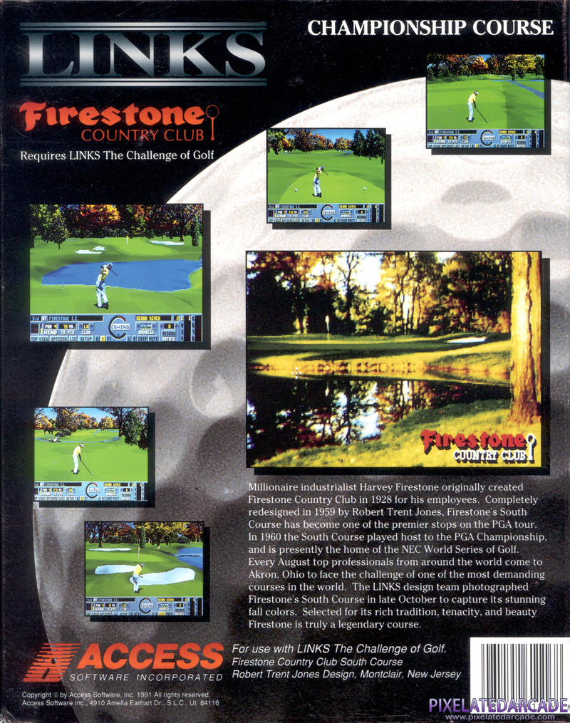 Links: Championship Course - Firestone Country Club Cover Art: 
