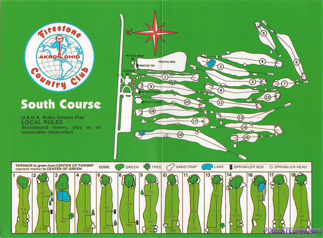 Links: Championship Course - Firestone Country Club Cover Art: Scorecard - Back