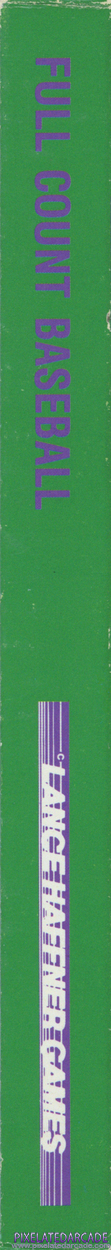 Full Count Baseball Cover Art: Left Spine Full Count Baseball Cover Art: Left Spine