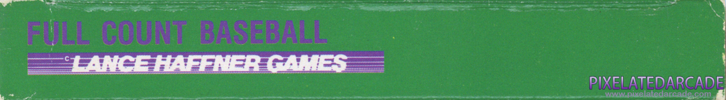Full Count Baseball Cover Art: Bottom Spine Full Count Baseball Cover Art: Bottom Spine