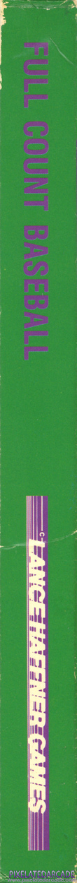 Full Count Baseball Cover Art: Left Spine Full Count Baseball Cover Art: Left Spine