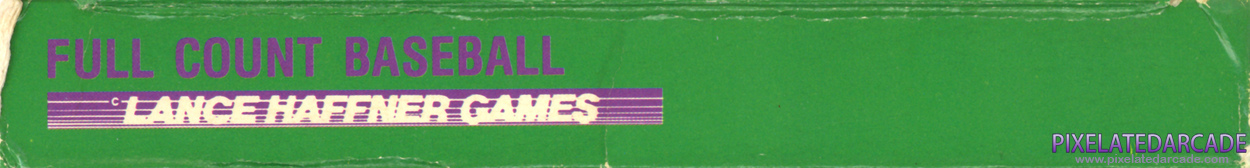 Full Count Baseball Cover Art: Bottom Spine Full Count Baseball Cover Art: Bottom Spine