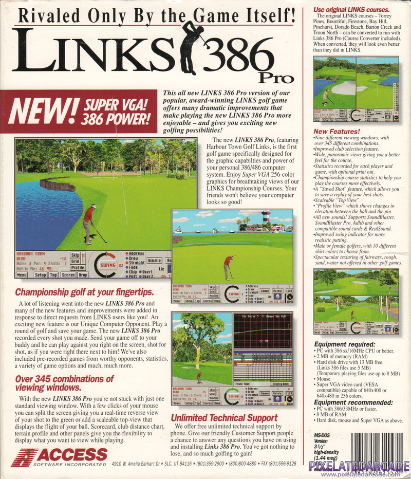 Links 386 Pro Cover Art: Links 386 Pro Cover Art: