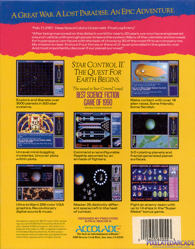 Star Control II Cover Art: Star Control II Cover Art:
