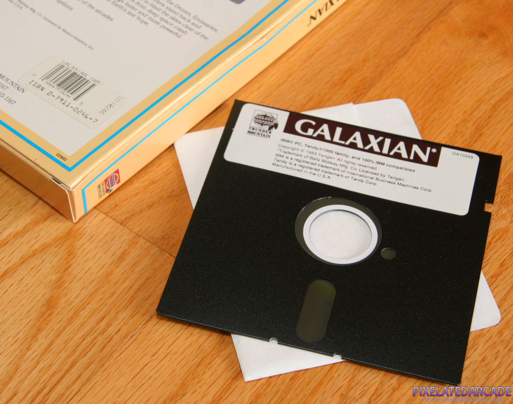 Galaxian Cover Art: Galaxian - Thunder Mountain release game disk Galaxian Cover Art: Galaxian - Thunder Mountain release game disk