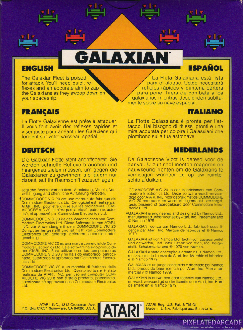 Galaxian Cover Art: Galaxian Cover Art: