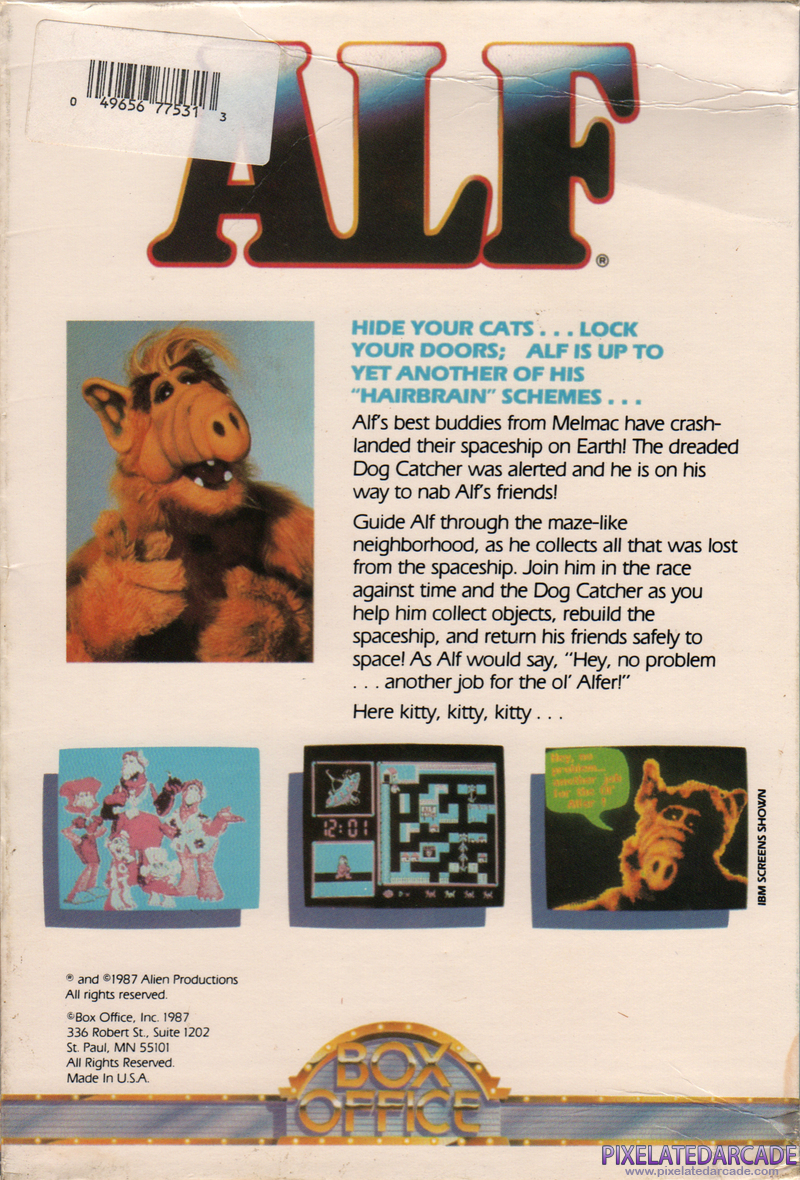 ALF: The First Adventure Cover Art: ALF: The First Adventure Cover Art: