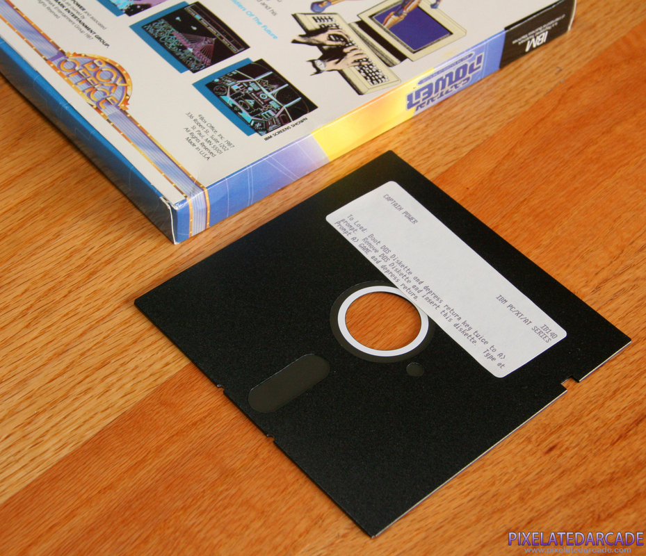 Captain Power and the Soldiers of the Future Cover Art: Captain Power game disk Captain Power and the Soldiers of the Future Cover Art: Captain Power game disk