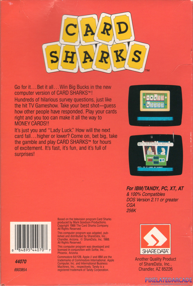 Card Sharks Cover Art: 