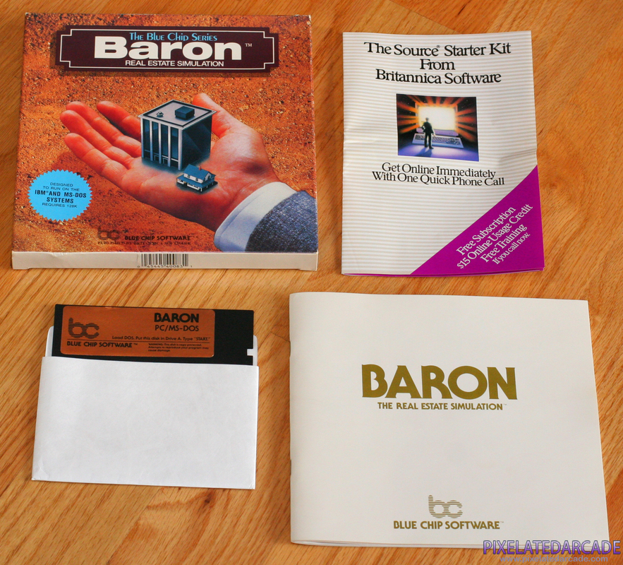 Baron: The Real Estate Simulation Cover Art: Baron box and contents