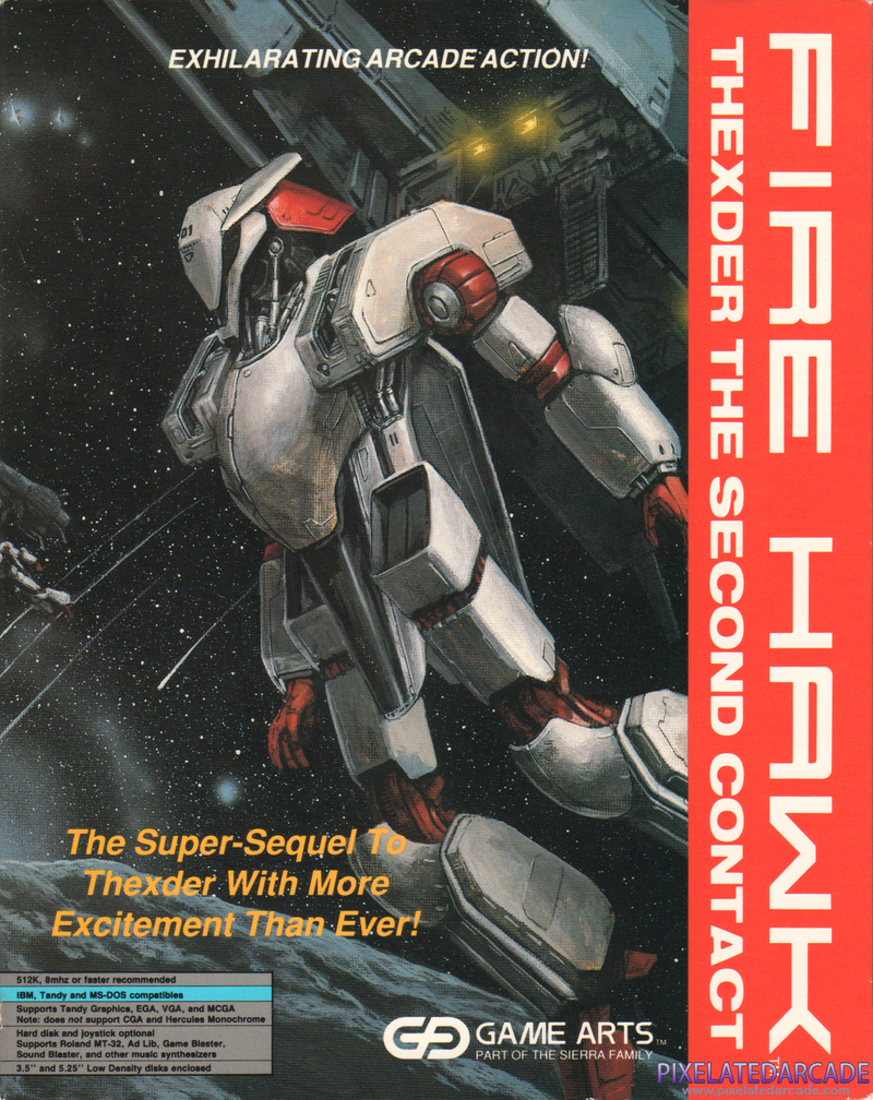 Fire Hawk: Thexder - The Second Contact Cover Art: Fire Hawk: Thexder - The Second Contact Cover Art: