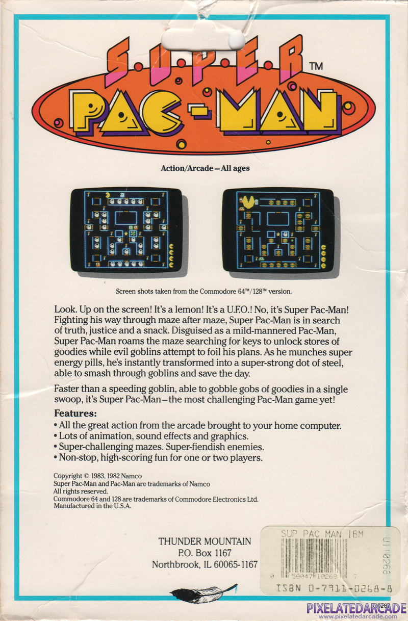 Super Pac-Man Cover Art: Super Pac-Man Cover Art: