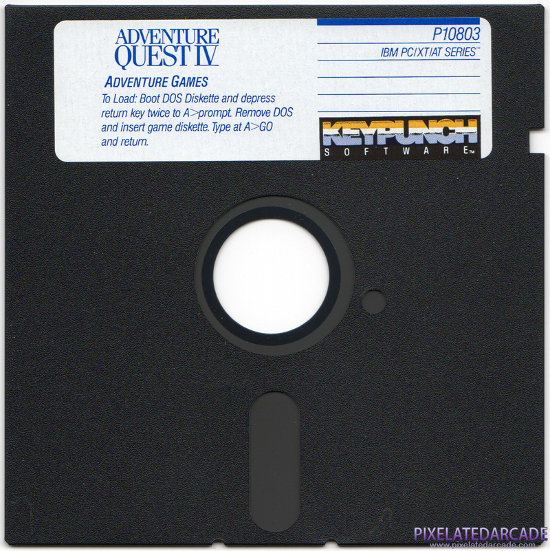 Adventure Quest IV Cover Art: IBM disk 1 of 2 Adventure Quest IV Cover Art: IBM disk 1 of 2