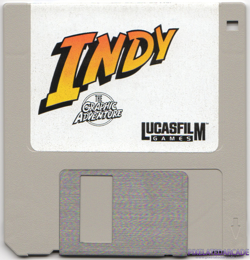 Indiana Jones and The Last Crusade: The Graphic Adventure Cover Art: Disk 1 of 3 - Front