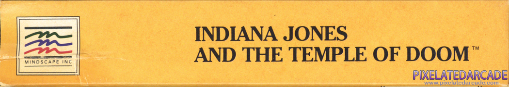 Indiana Jones and the Temple of Doom Cover Art: Bottom Spine