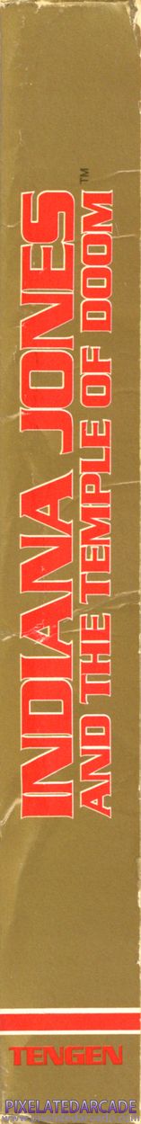 Indiana Jones and the Temple of Doom Cover Art: Right Spine